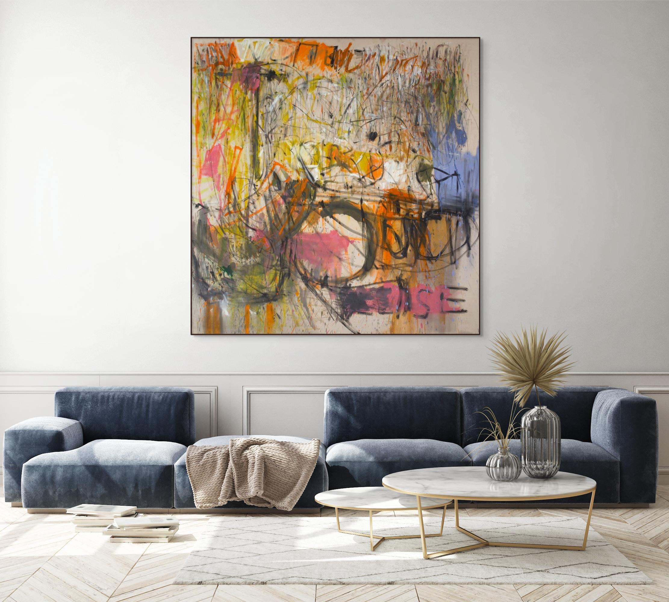 Pleaser (Pintura Abstracta) - Painting de Karl Bielik