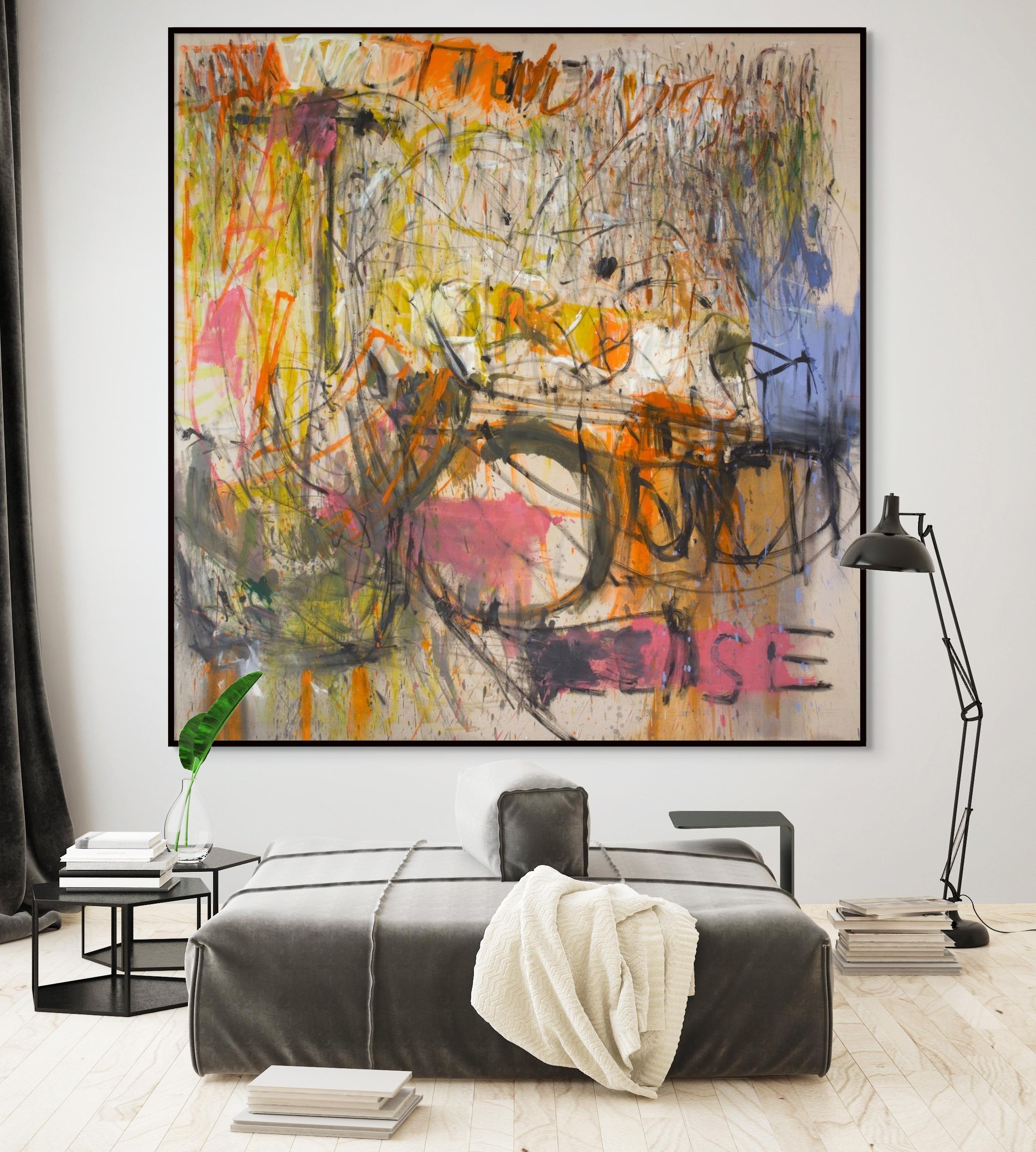 Pleaser (Pintura Abstracta) - Painting Abstracto de Karl Bielik