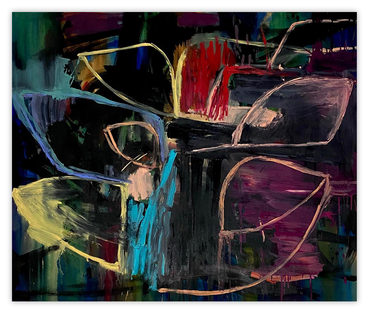 Karl Bielik Abstract Painting – Prowl (Abstrakte Malerei)