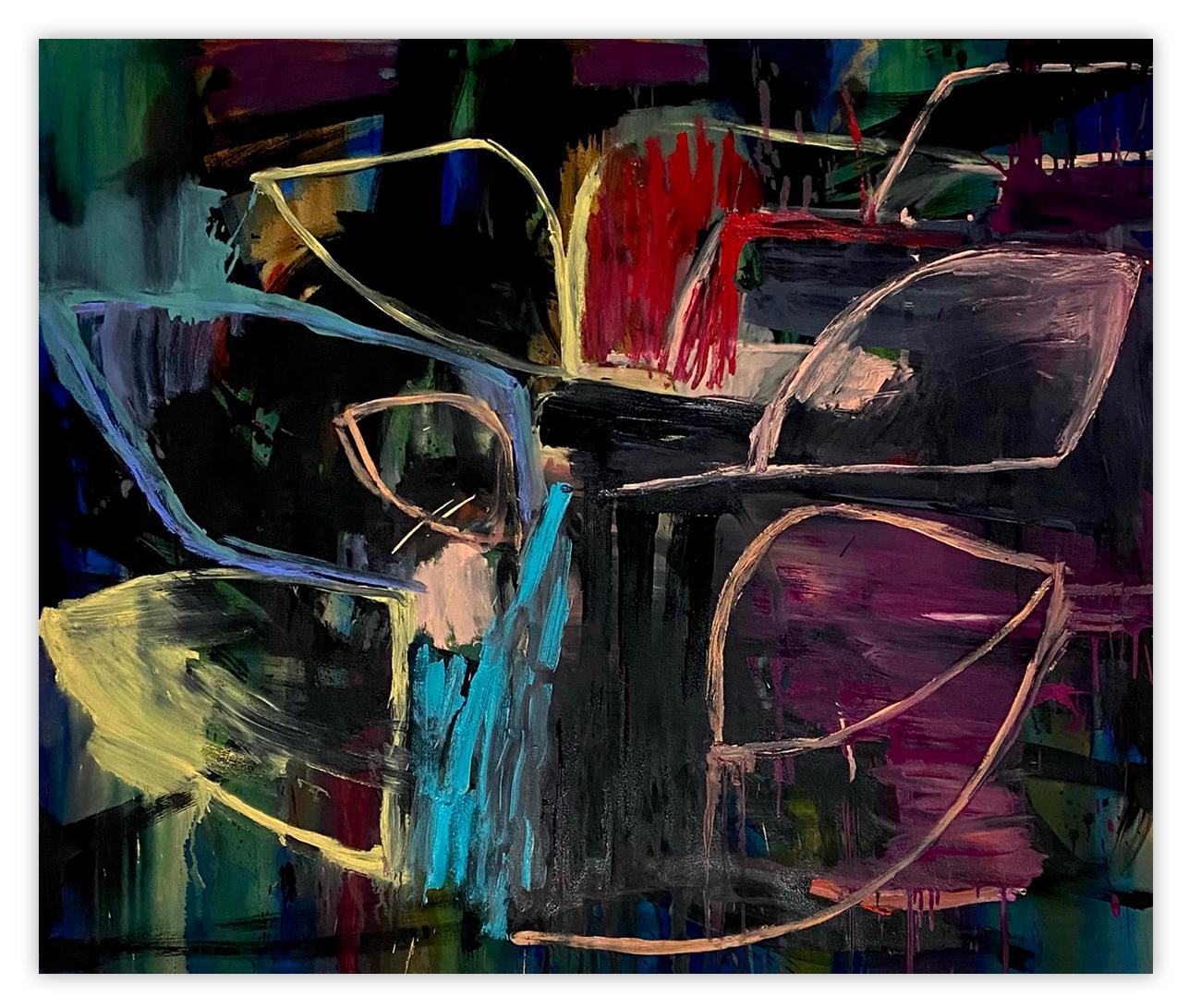 Abstract Painting di Karl Bielik - Prowl (Pittura astratta)