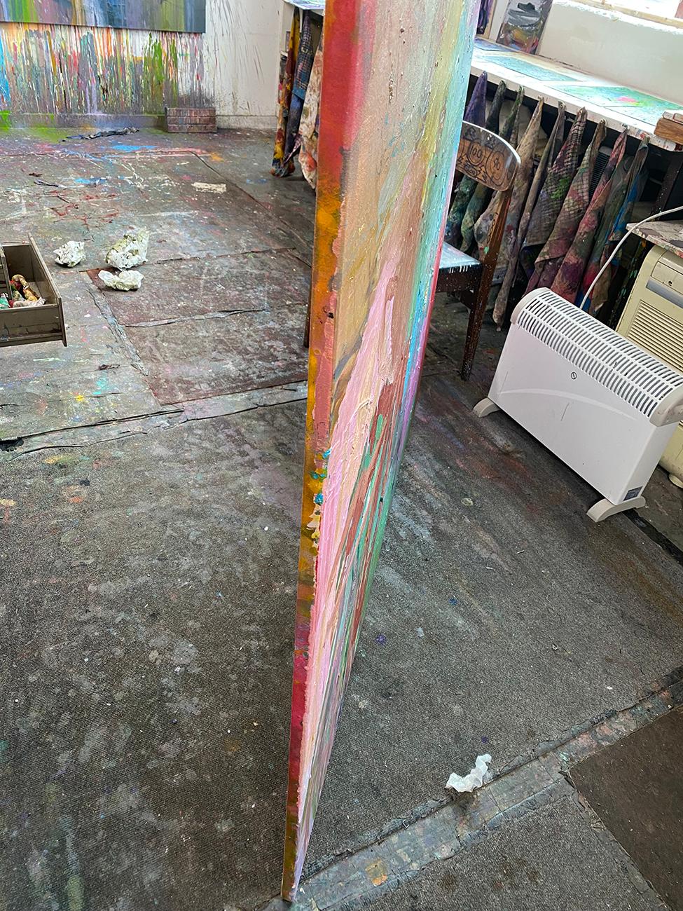 Sonaglio (pittura astratta) - Painting Astratto di Karl Bielik