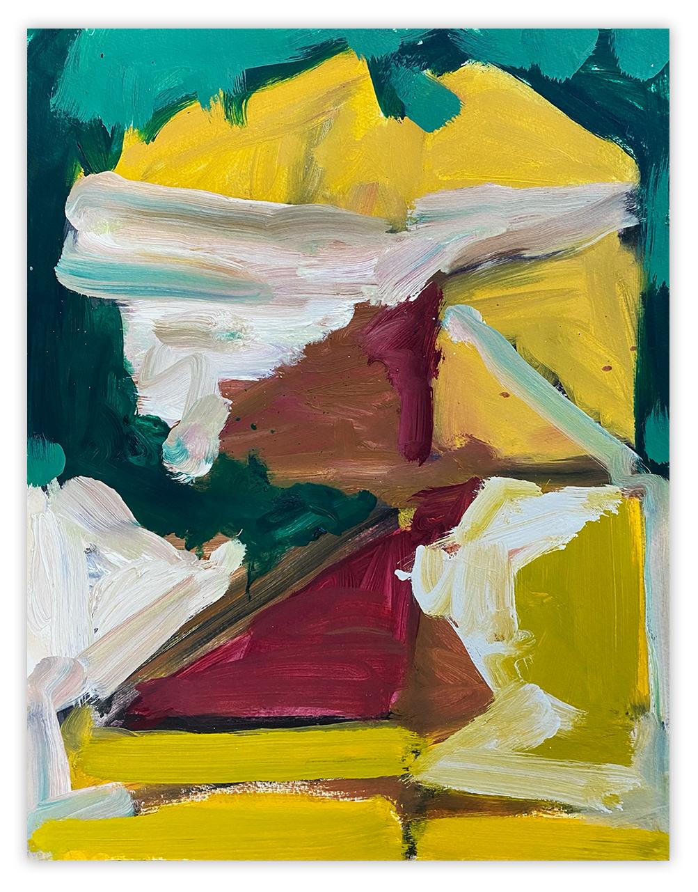 Karl Bielik Abstract Painting - Slack (Abstract painting)