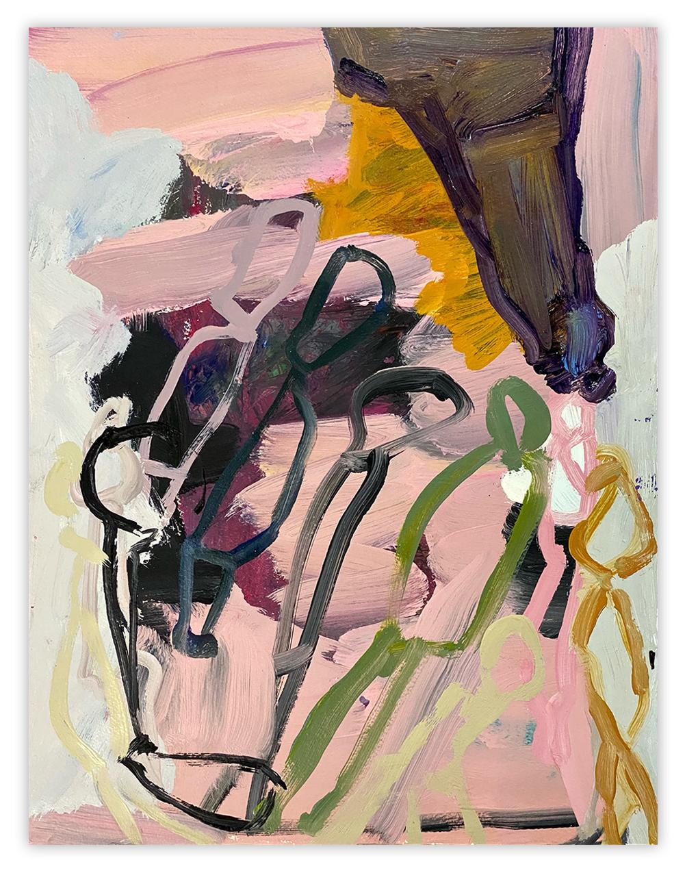 Karl Bielik Abstract Painting – Slider (Abstrakte Malerei)