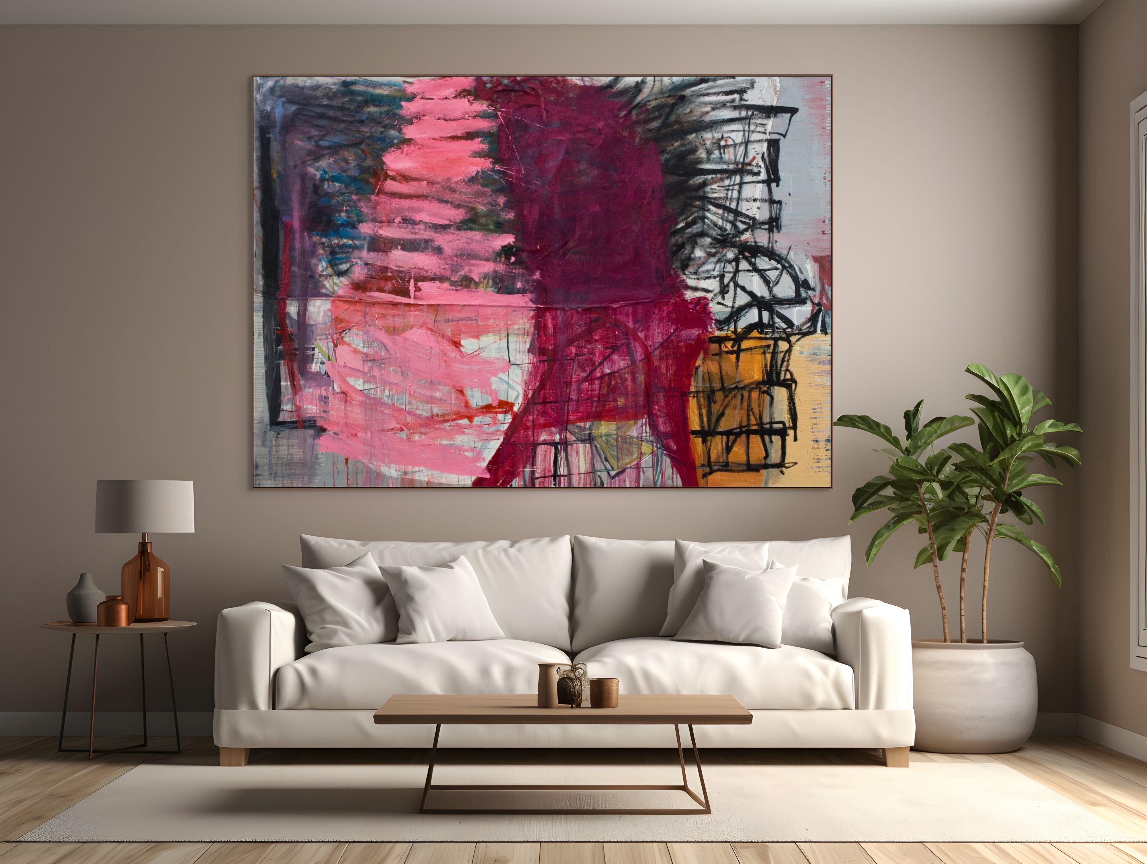 Smack (Pintura Abstracta) - Painting de Karl Bielik