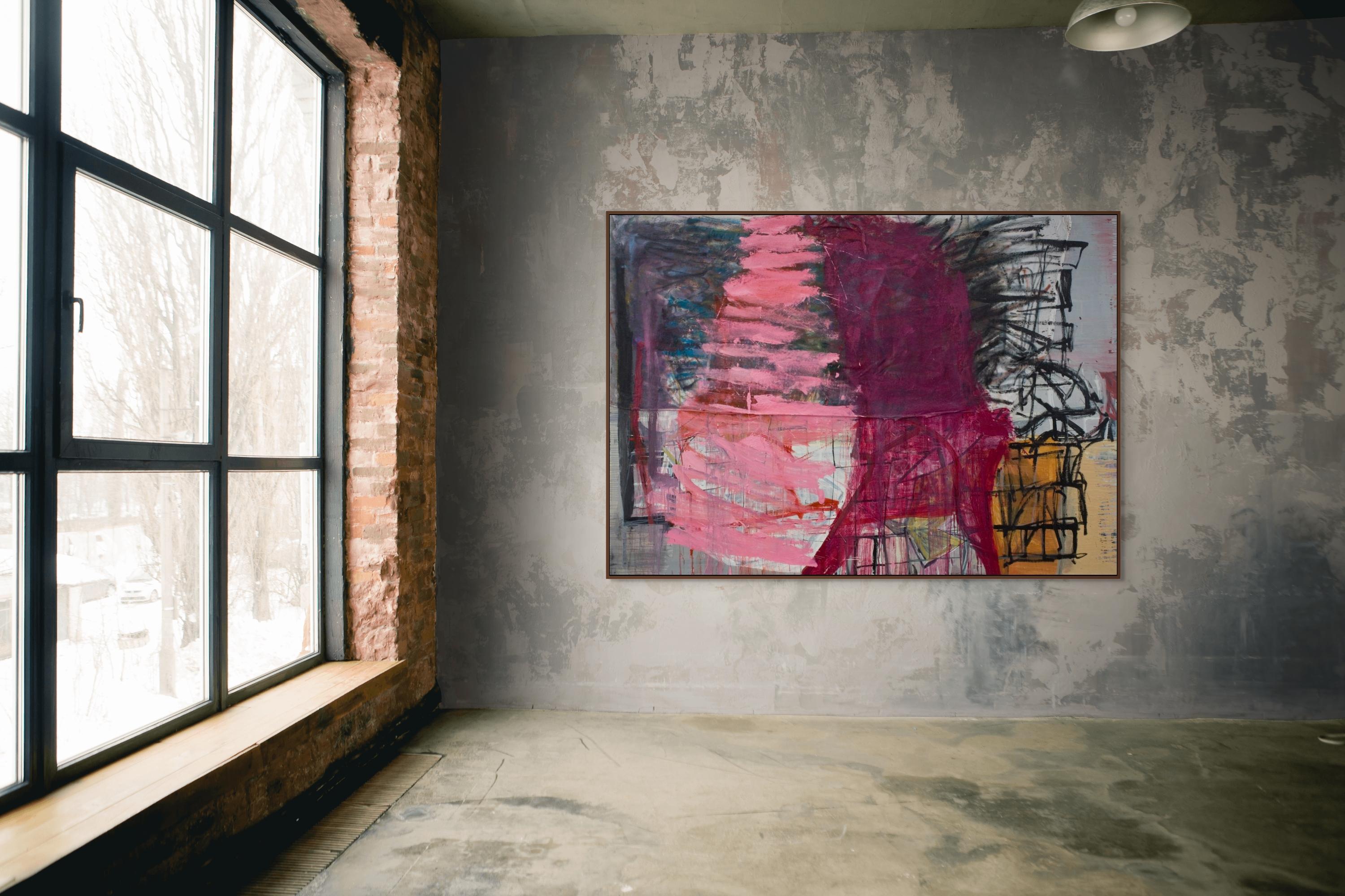 Smack (Pintura Abstracta) - Painting Abstracto de Karl Bielik