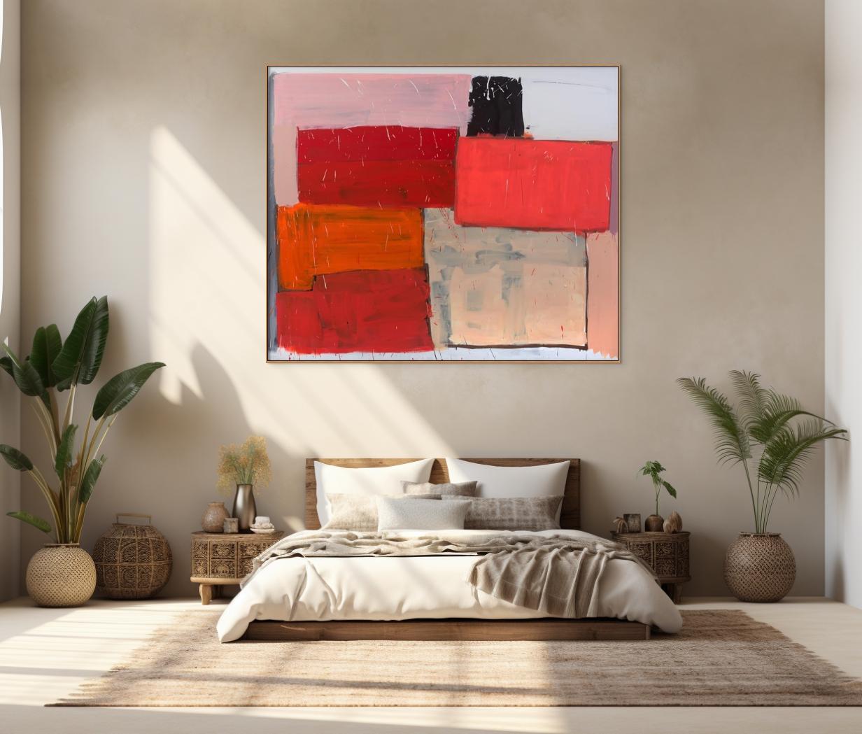 Stay (Abstract painting) - Painting by Karl Bielik