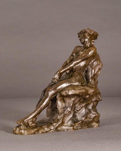 "Reclining Woman"  Karl Bitter, Reclining Woman with Reddish Patina