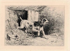 Cane da guardia, da Eaux-Fortes Animaux & Paysages