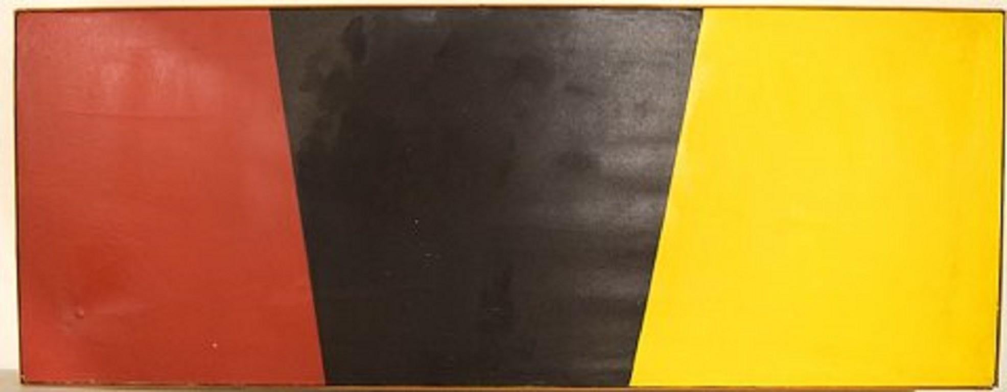 Karl Brücher Henriksen (1891-1976), Denmark. Concrete composition, oil on canvas, circa 1970.
The canvas measures: 166 x 63 cm.
The frame measures: 0.7 cm.
In good condition.