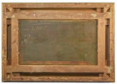 Französische Barbizon-Landschaft an einem Flussufer