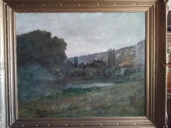 La Seine à Vetheuil, in der Nähe von Giverny - Schule des französischen Impressionismus