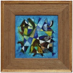 Karl Drerup Enamel Abstract Artwork