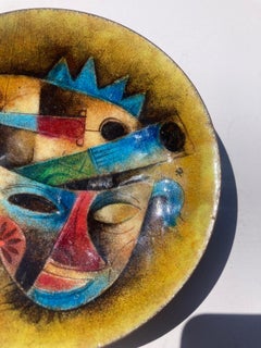 Ciotola in metallo smaltato Karl Drerup , firmata