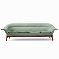 Karl Edvard Korseth Mid Century Norwegian Teak Mexico Sofa