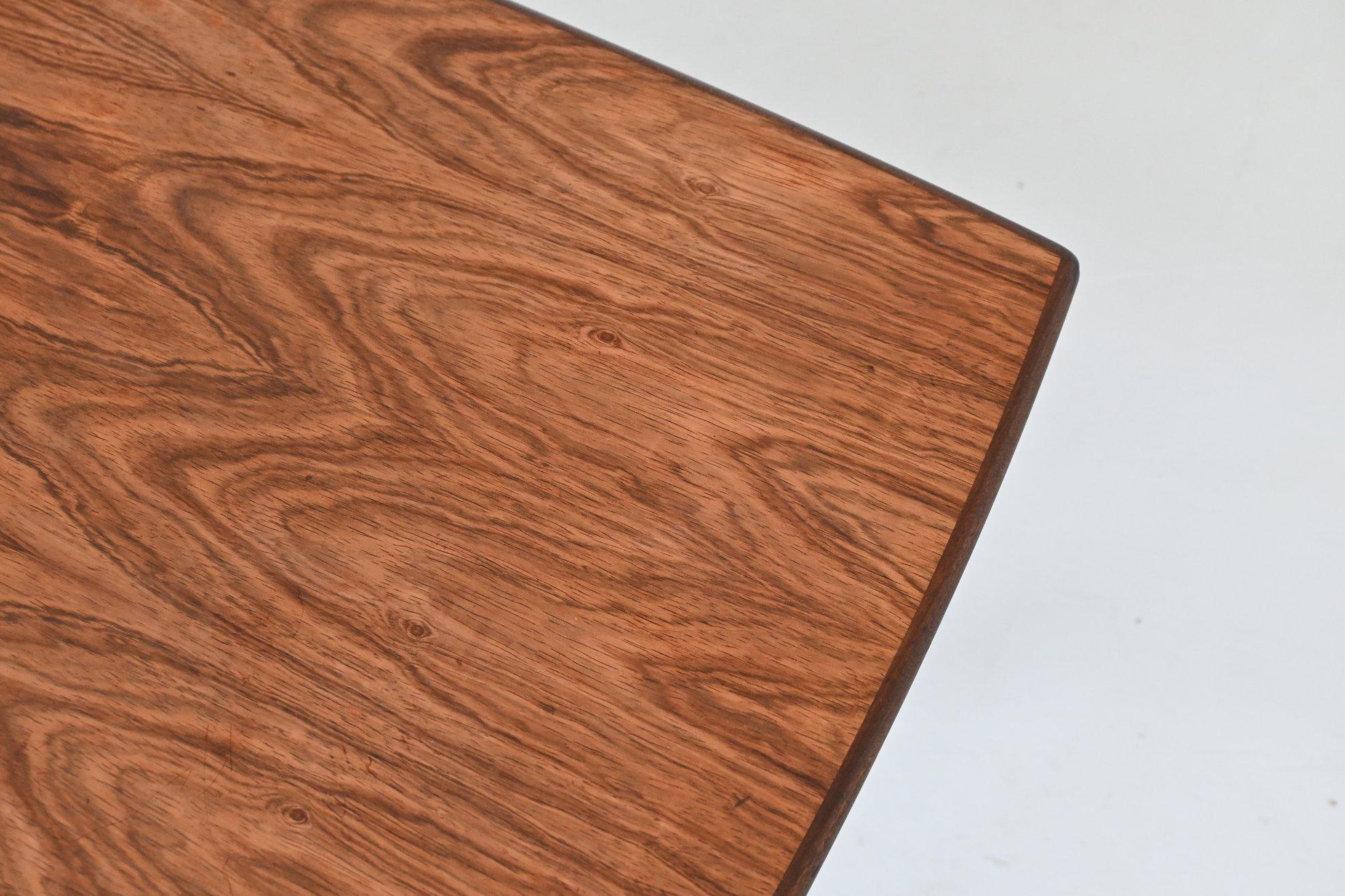 Karl Ekselius sculptural coffee table rosewood J.O.C. Sweden 1960 For Sale 3