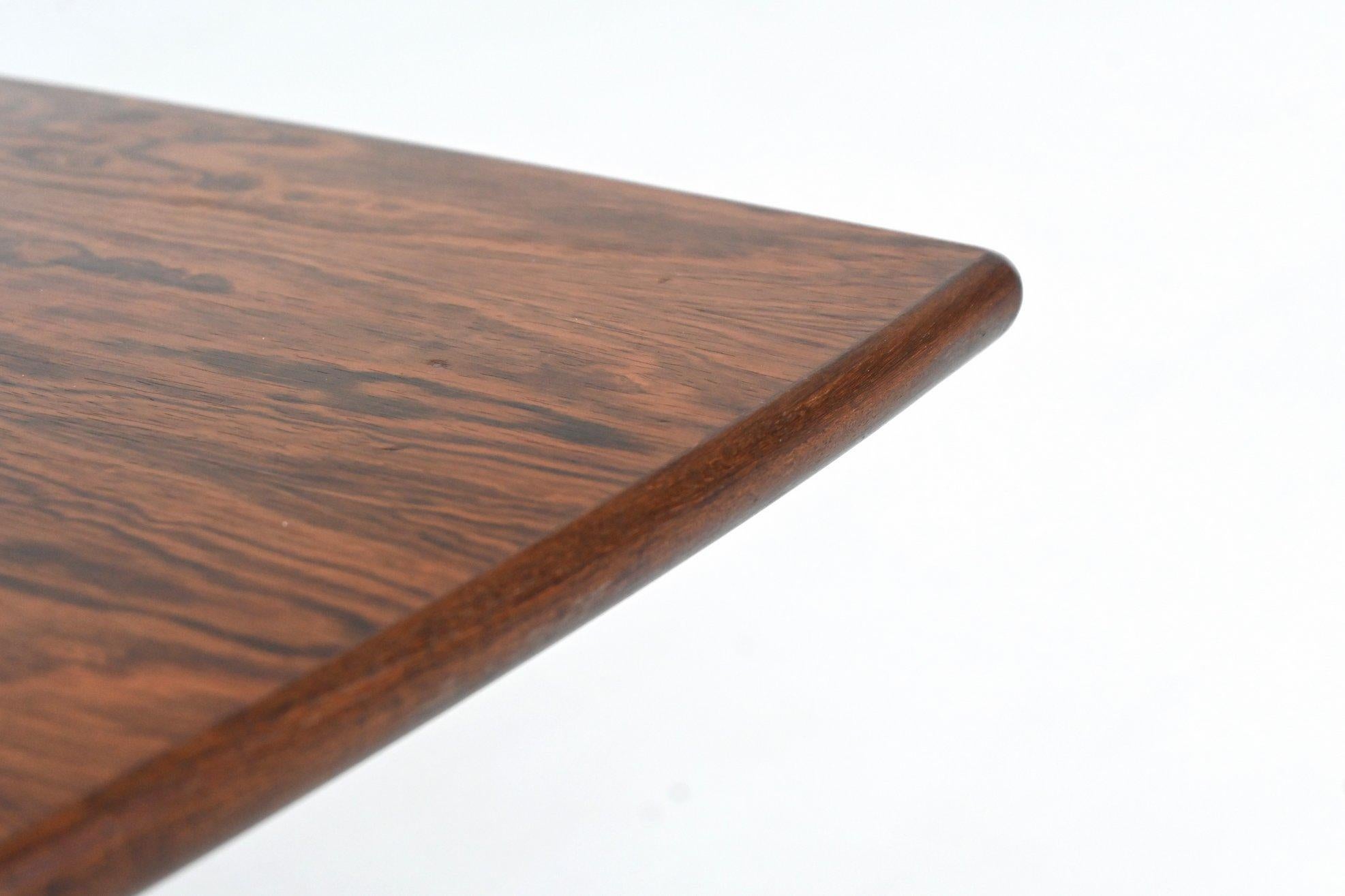 Karl Ekselius sculptural coffee table rosewood J.O.C. Sweden 1960 For Sale 5