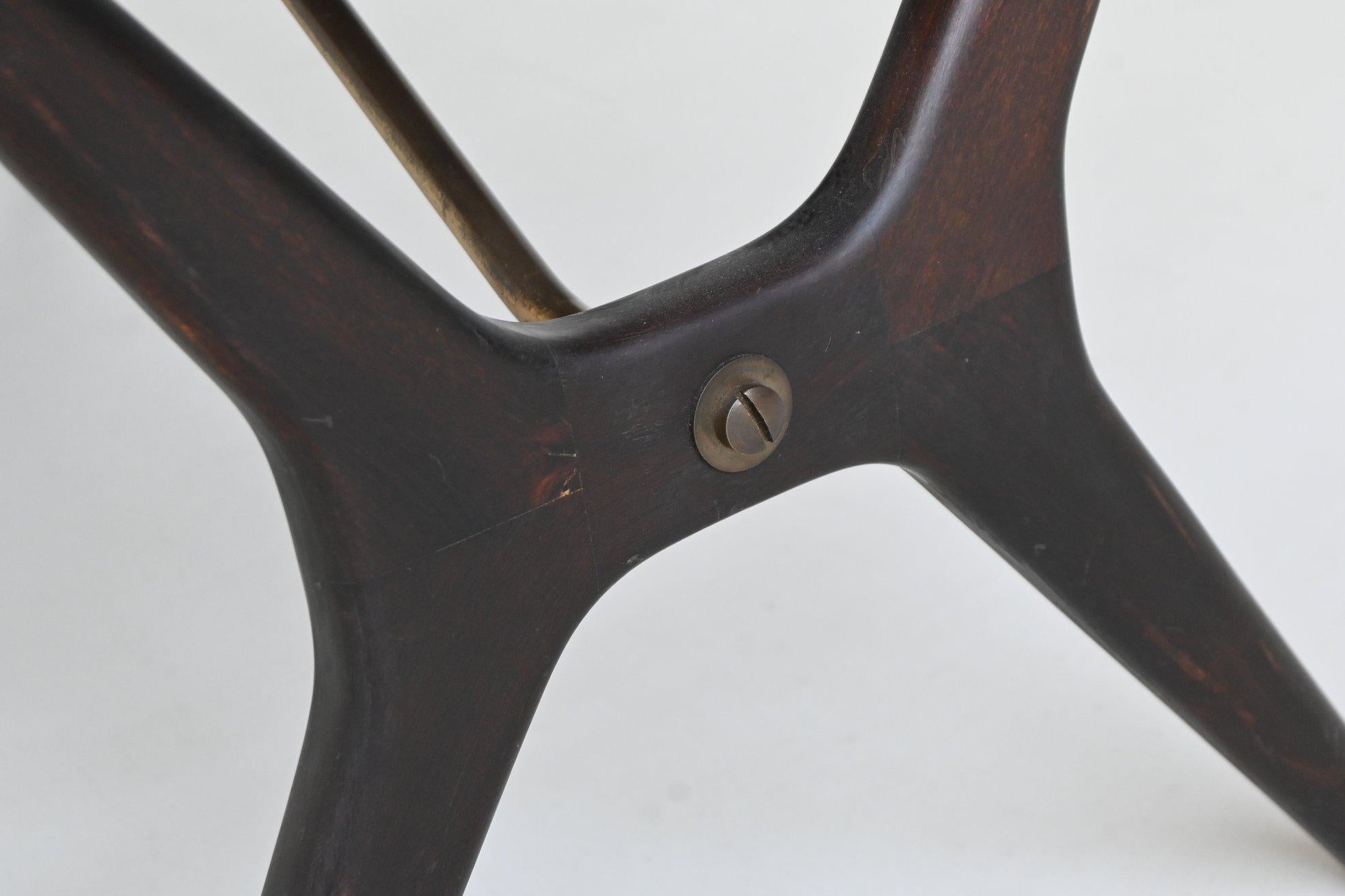 Karl Ekselius sculptural coffee table rosewood J.O.C. Sweden 1960 For Sale 6