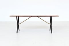 Mesa de centro escultórica Karl Ekselius palisandro J.O.C. Suecia 1960