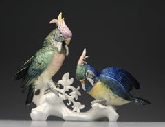 Karl Ens German Porcelain Cockatoo Parrot Bird Figurine