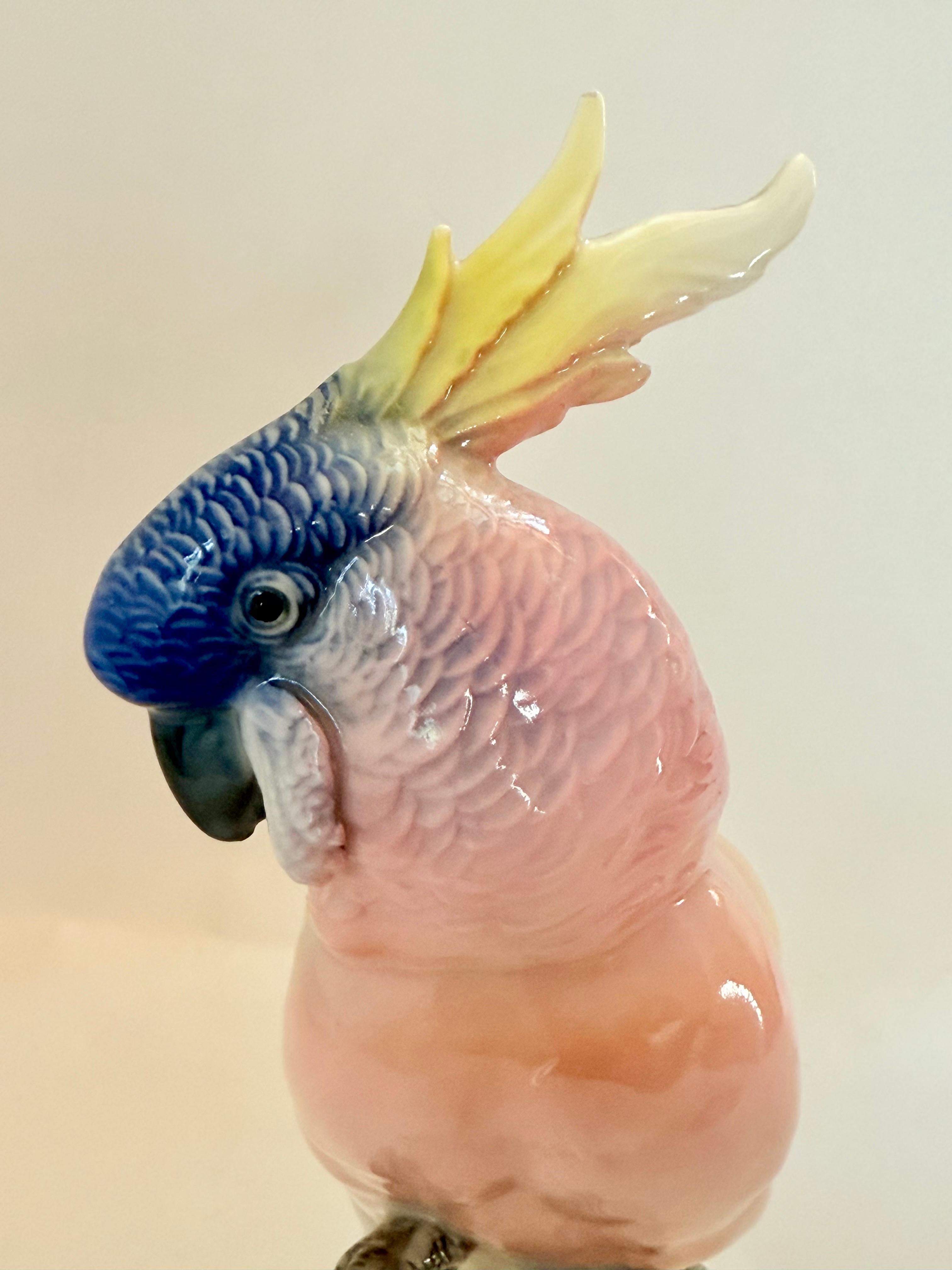 Karl Ens Vintage porcelain figure Parrot 5