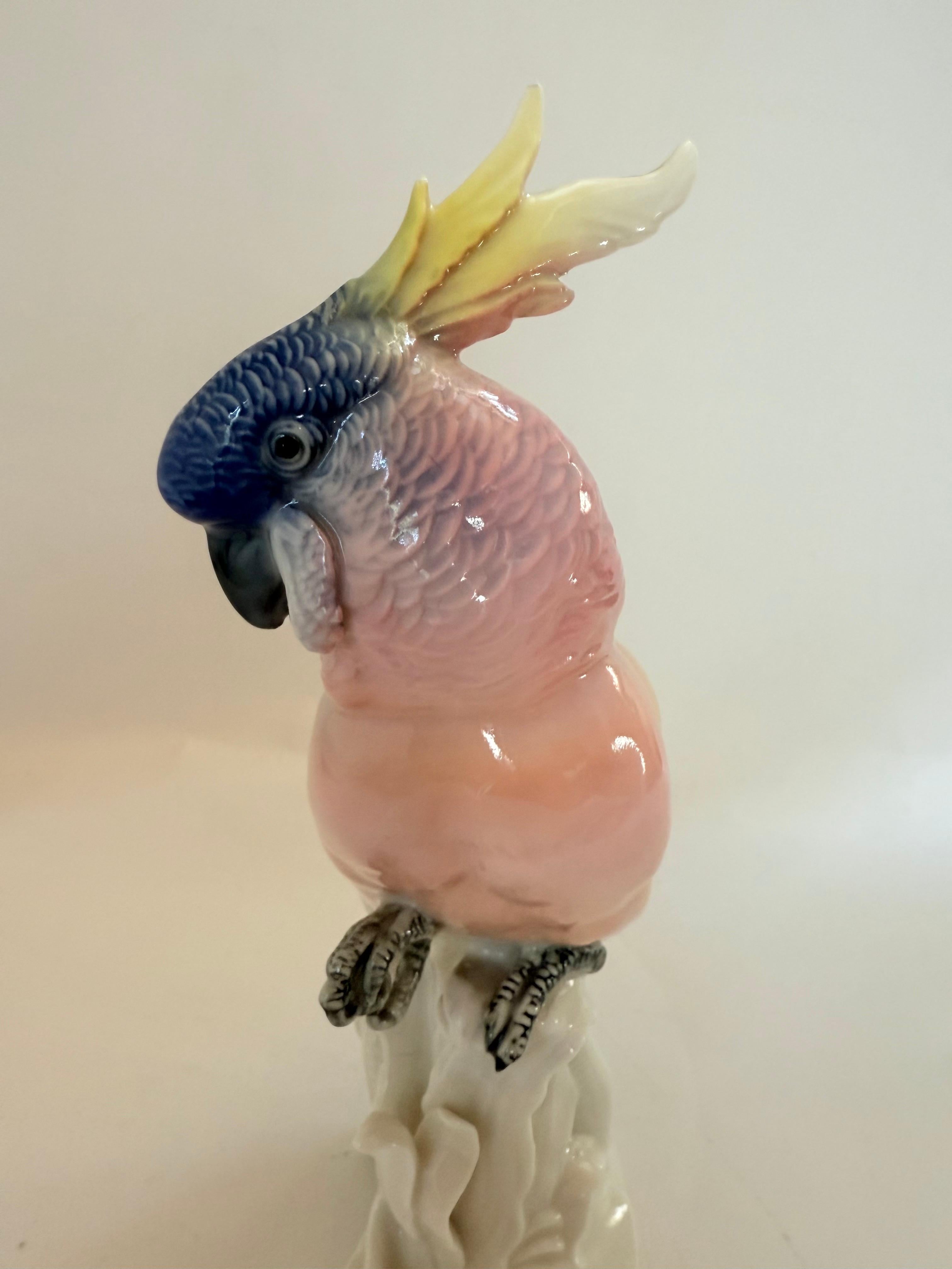 A beautiful porcelain figure of a Parrot by Karl Ens, Volkstedt, Germany.
Early 20th century

Karl Ens was a renowned German potter known for his exquisite porcelain creations.

Ens embraced the Art Nouveau style that was prominent during the late