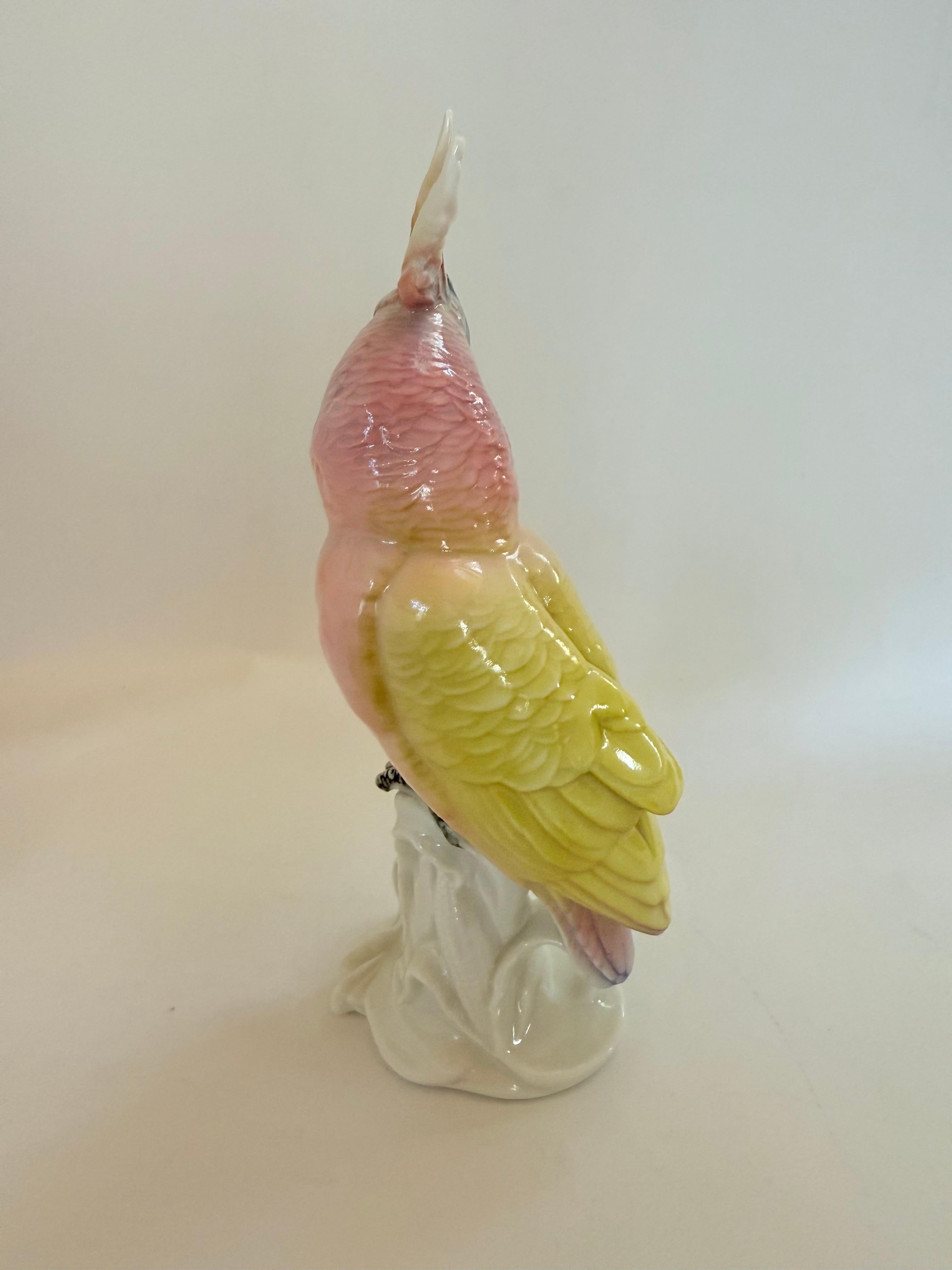 Art Nouveau Karl Ens Vintage porcelain figure Parrot
