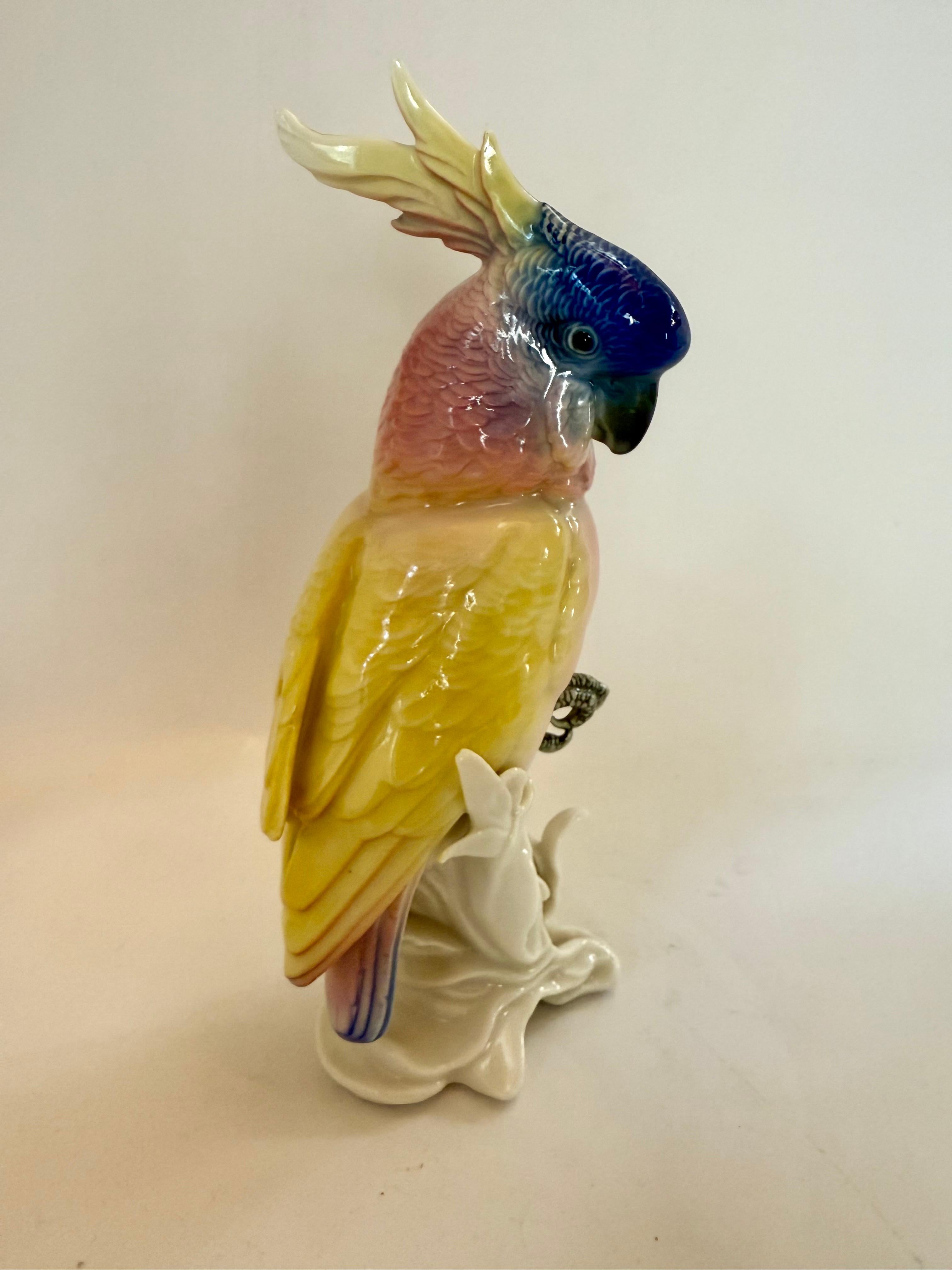 Porcelain Karl Ens Vintage porcelain figure Parrot