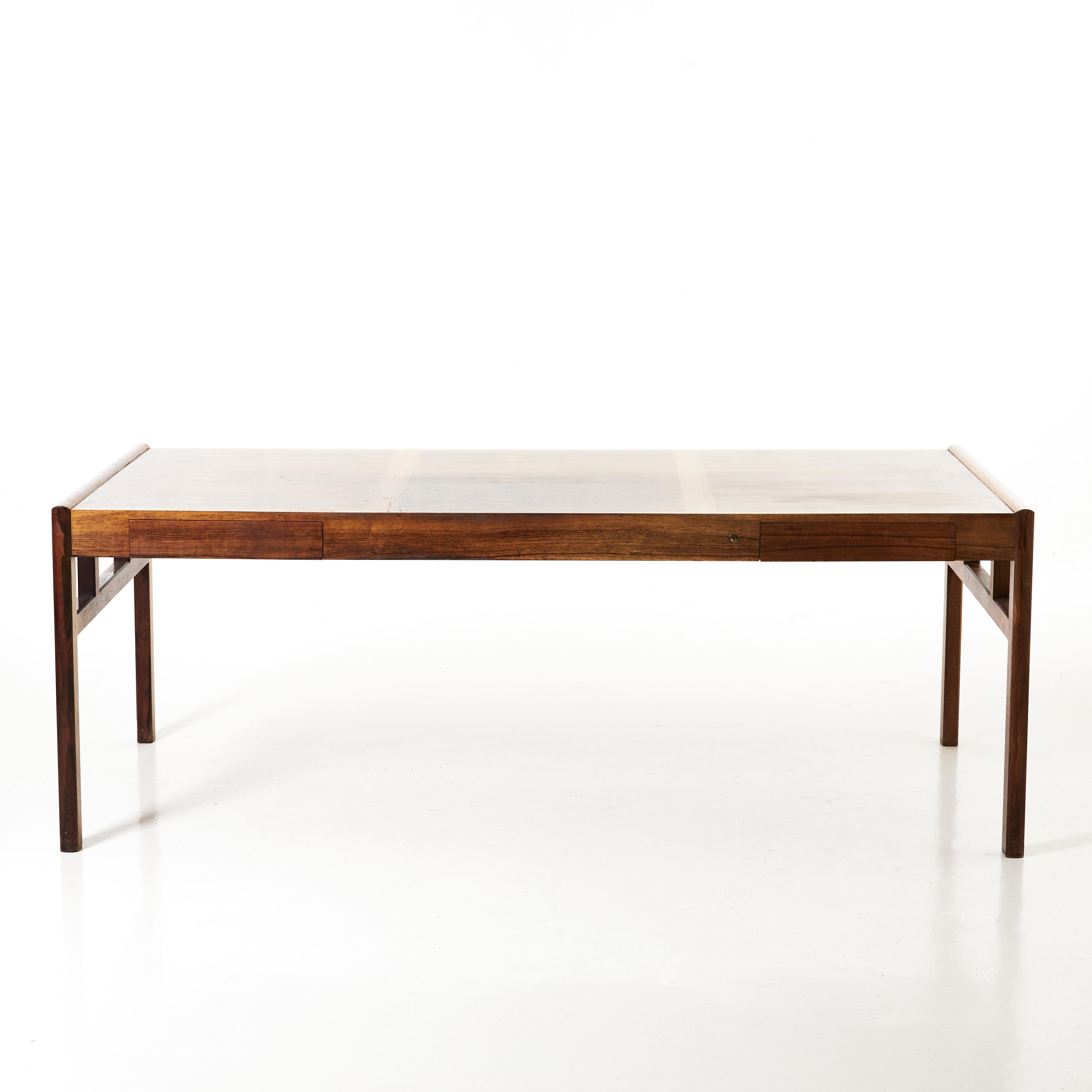 Karl Erik Ekselius Desk Table for Joc Furniture Rosewood, Sweden, 1960 2