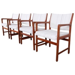 Karl Erik Ekselius for J.O. Carlsson Swedish Modern Teak Armchairs, Set of Four