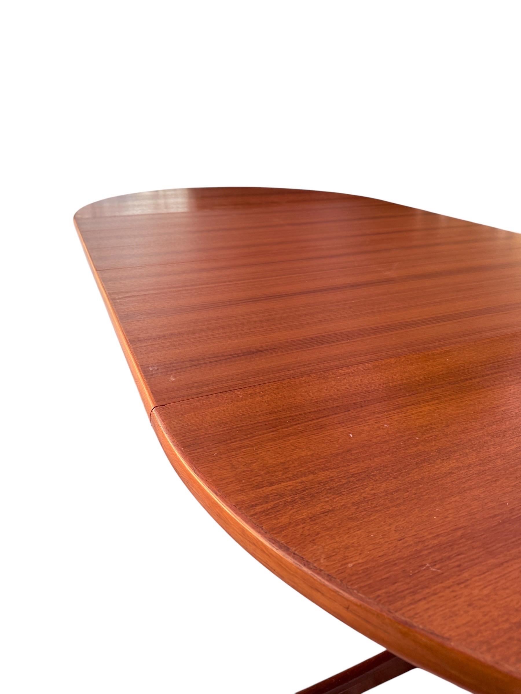 Karl-Erik Ekselius for JOC Møbler Round to Oval Teak Dining Table 4