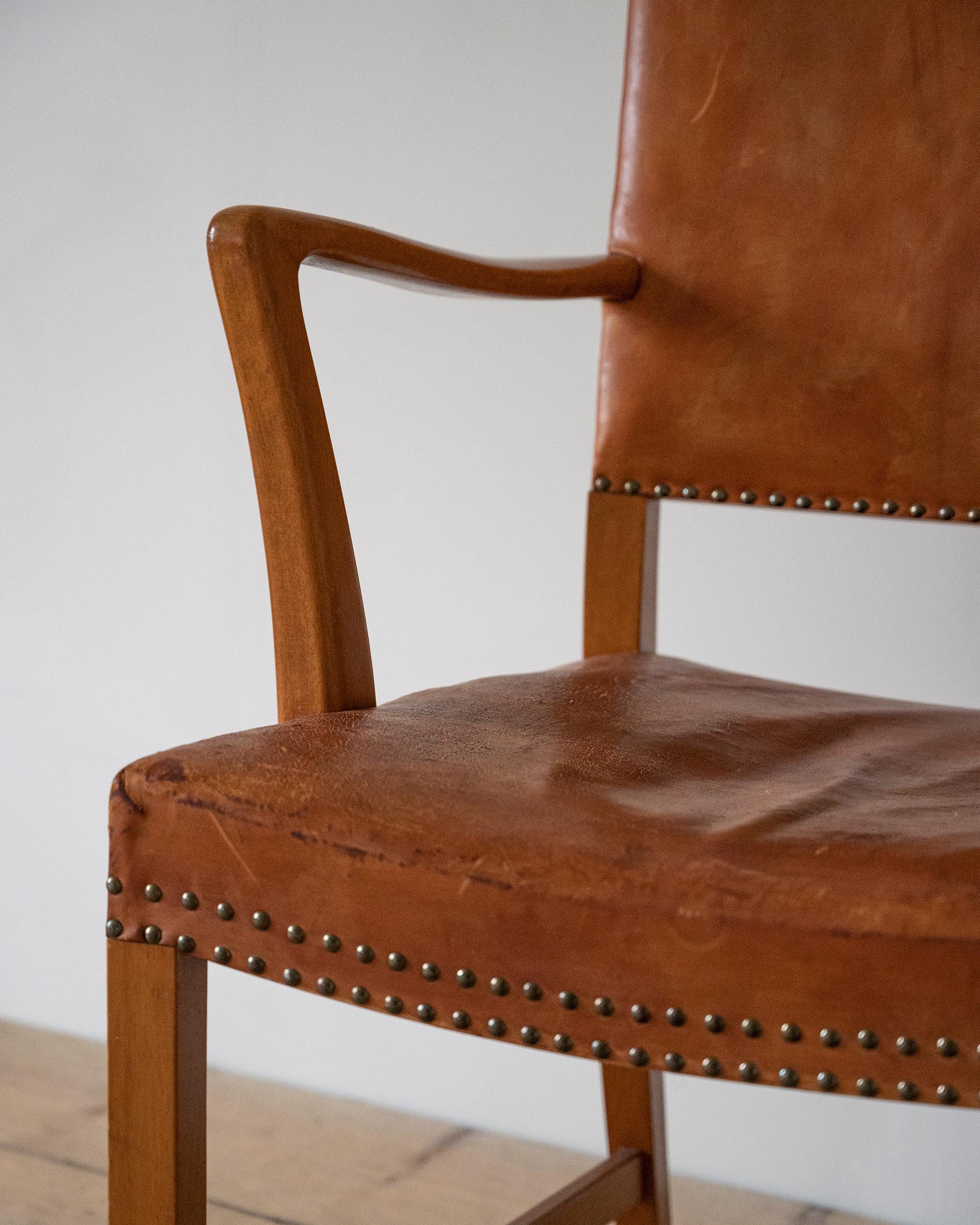 Fauteuil en cuir Karl-Erik Ekselius Bon état - En vente à Bozeman, MT