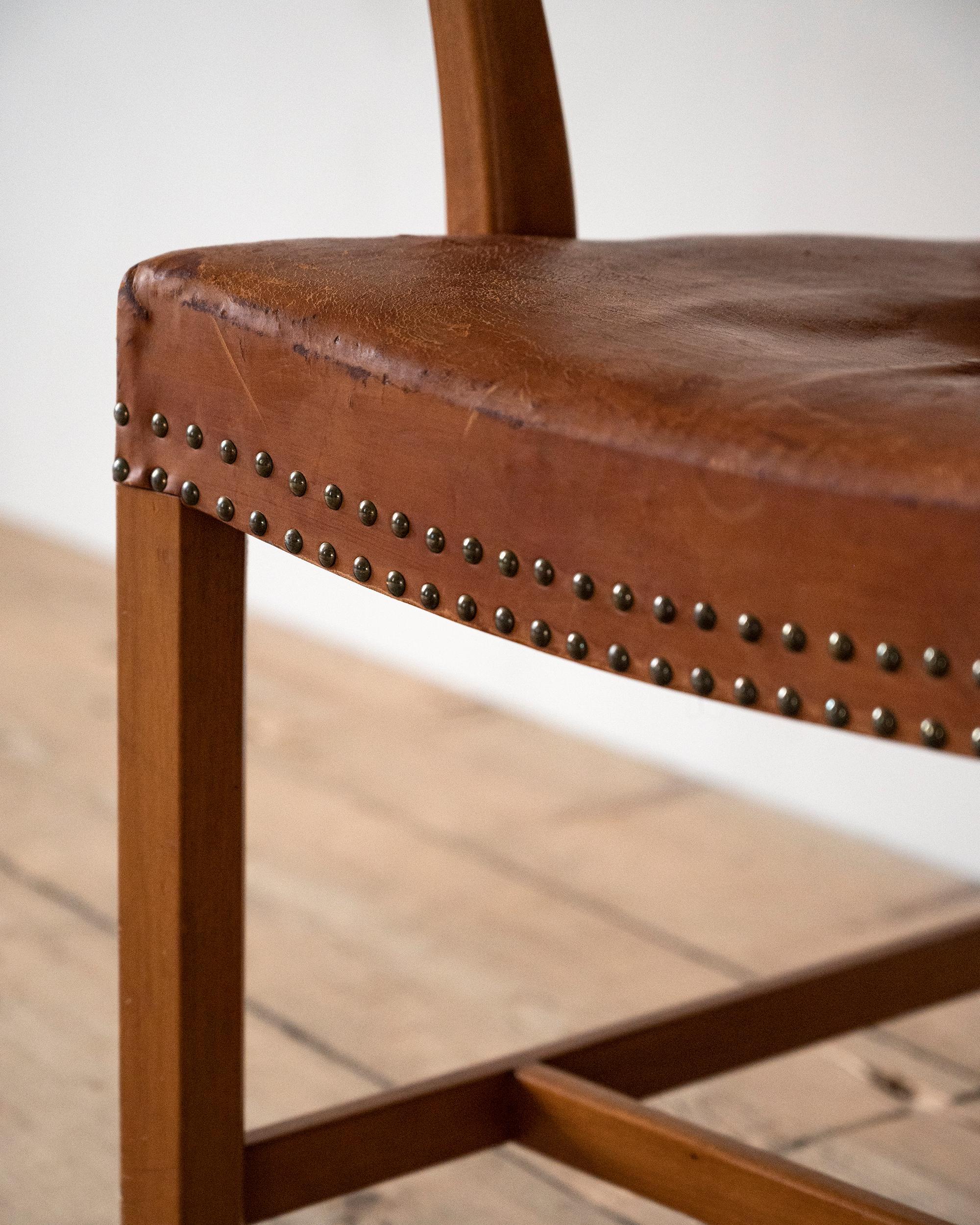 20ième siècle Fauteuil en cuir Karl-Erik Ekselius en vente