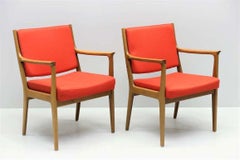 Karl Erik Ekselius Mid-Century Armchairs, a Pair
