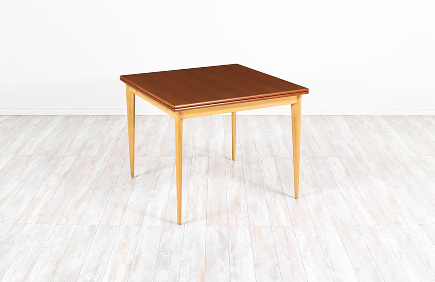 Scandinavian Modern Karl-Erik Ekselius Model-1401 Expanding Dining Table for DUX
