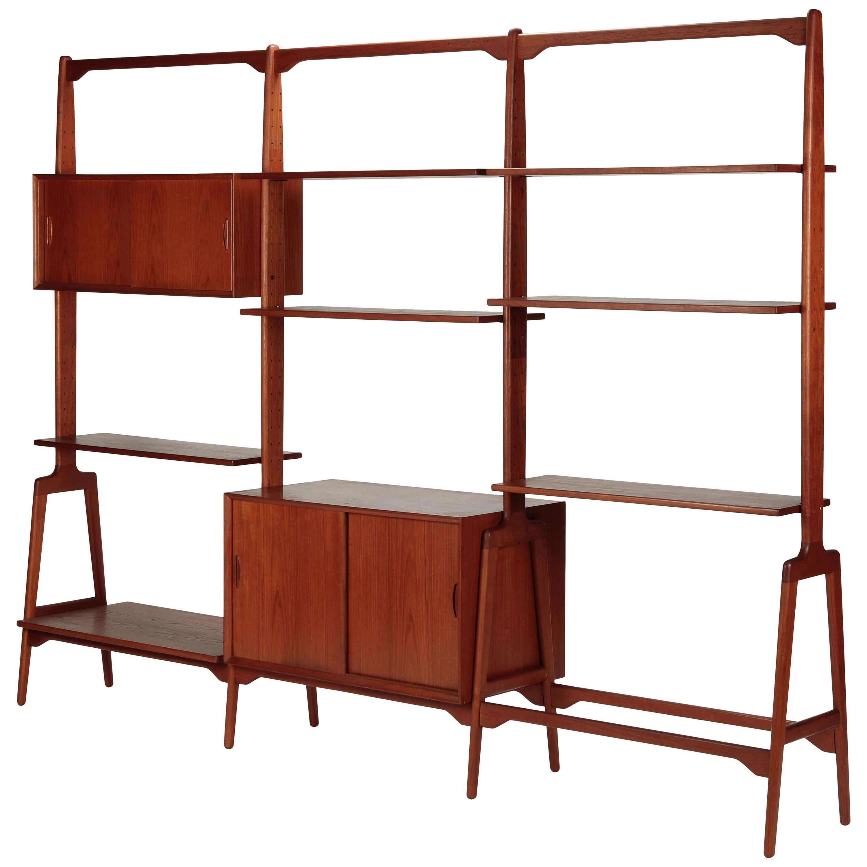 Karl-Erik Ekselius Shelving Unit, J.O. Carlson, 1960s For Sale