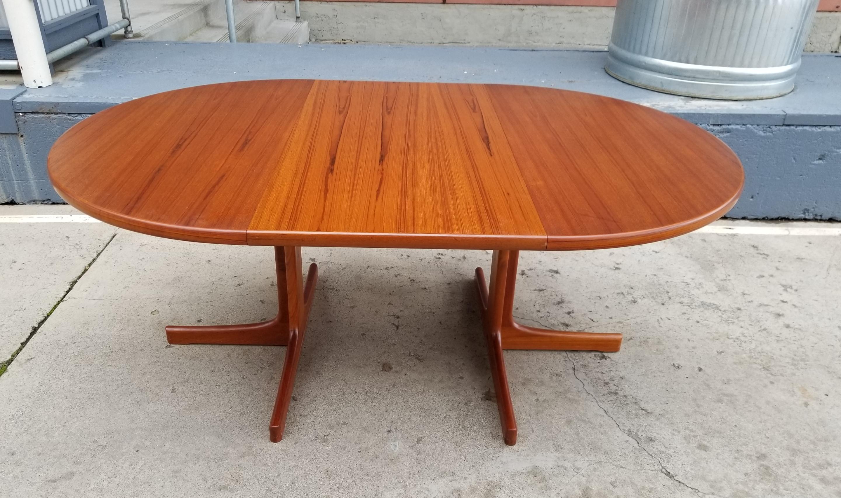 oval danish dining table