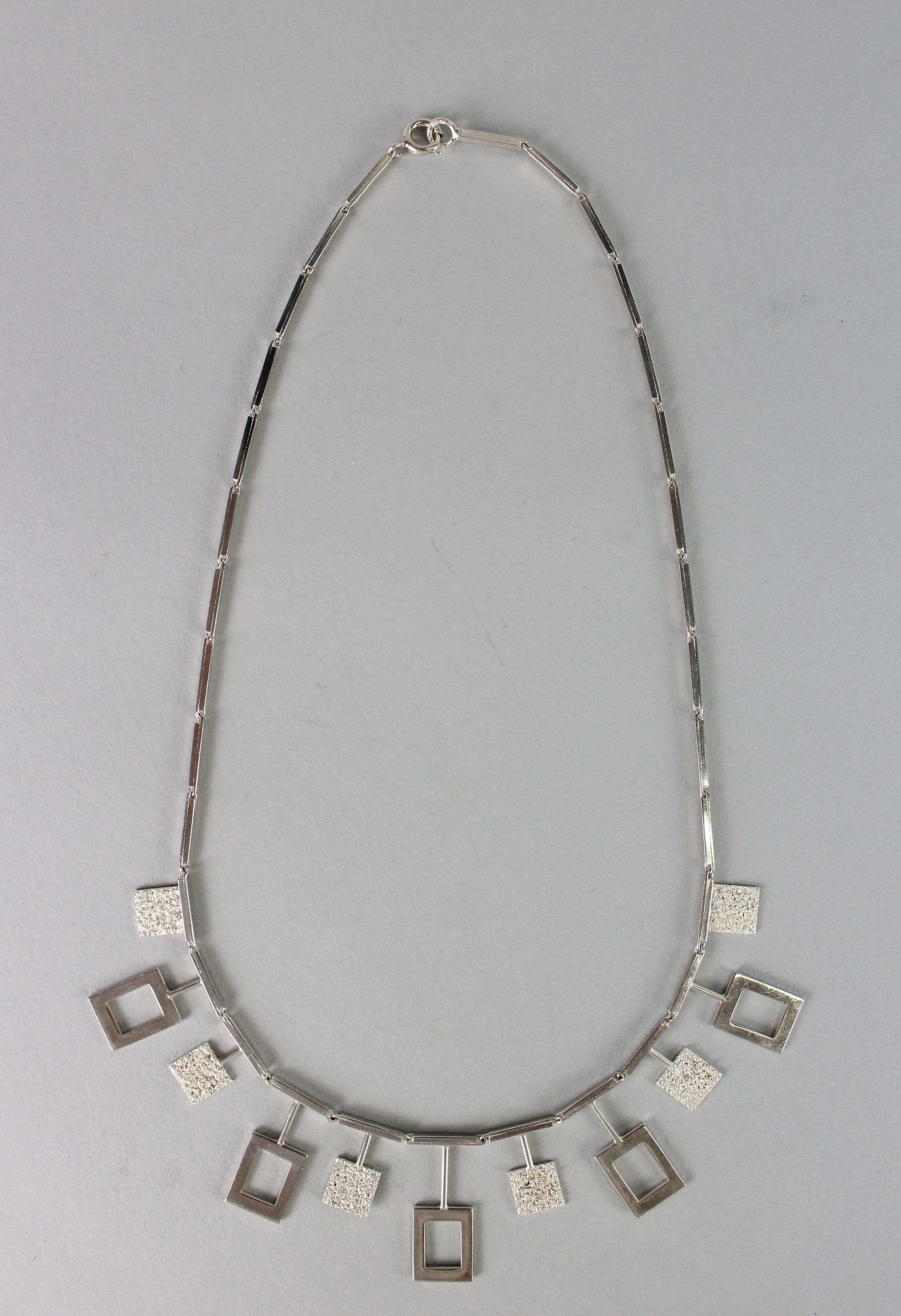 Karl-Erik Palmberg, Scandinavian Modern Necklace in Silver, Falköping, 1945 For Sale 5