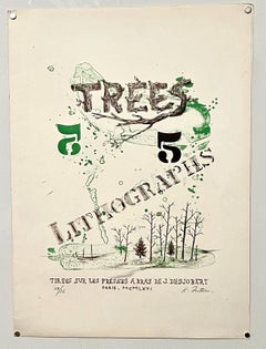 Lithograph Belgian American Surrealism WPA Modernist Karl Fortess Surrealist Art