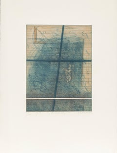 Blankrenz, Abstract Aquatint Etching by Karl Fred Dahmen