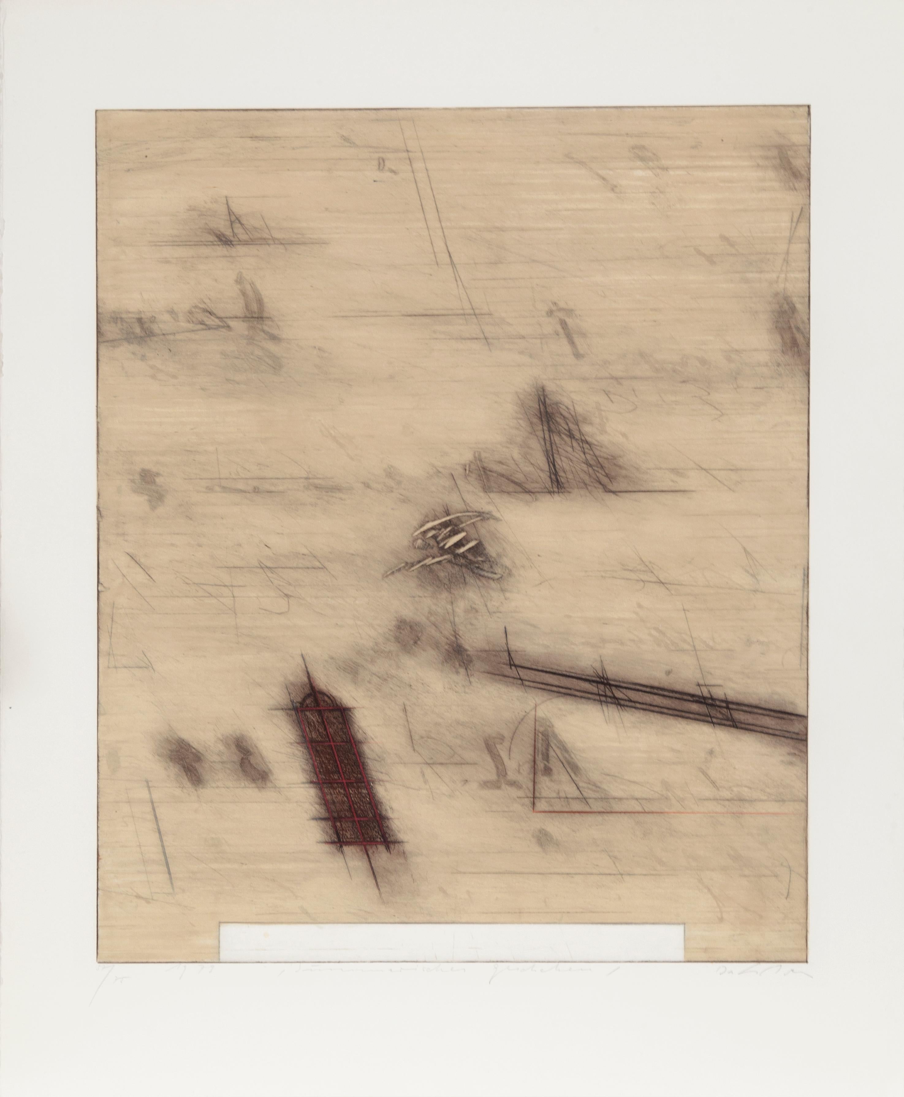 Karl Fred Dahmen Abstract Print – Simmerisches Gercheheim