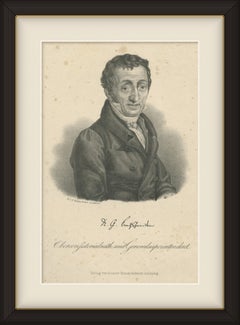 Karl G. Bretschneider, German Theologian, Lithograph, circa 1840