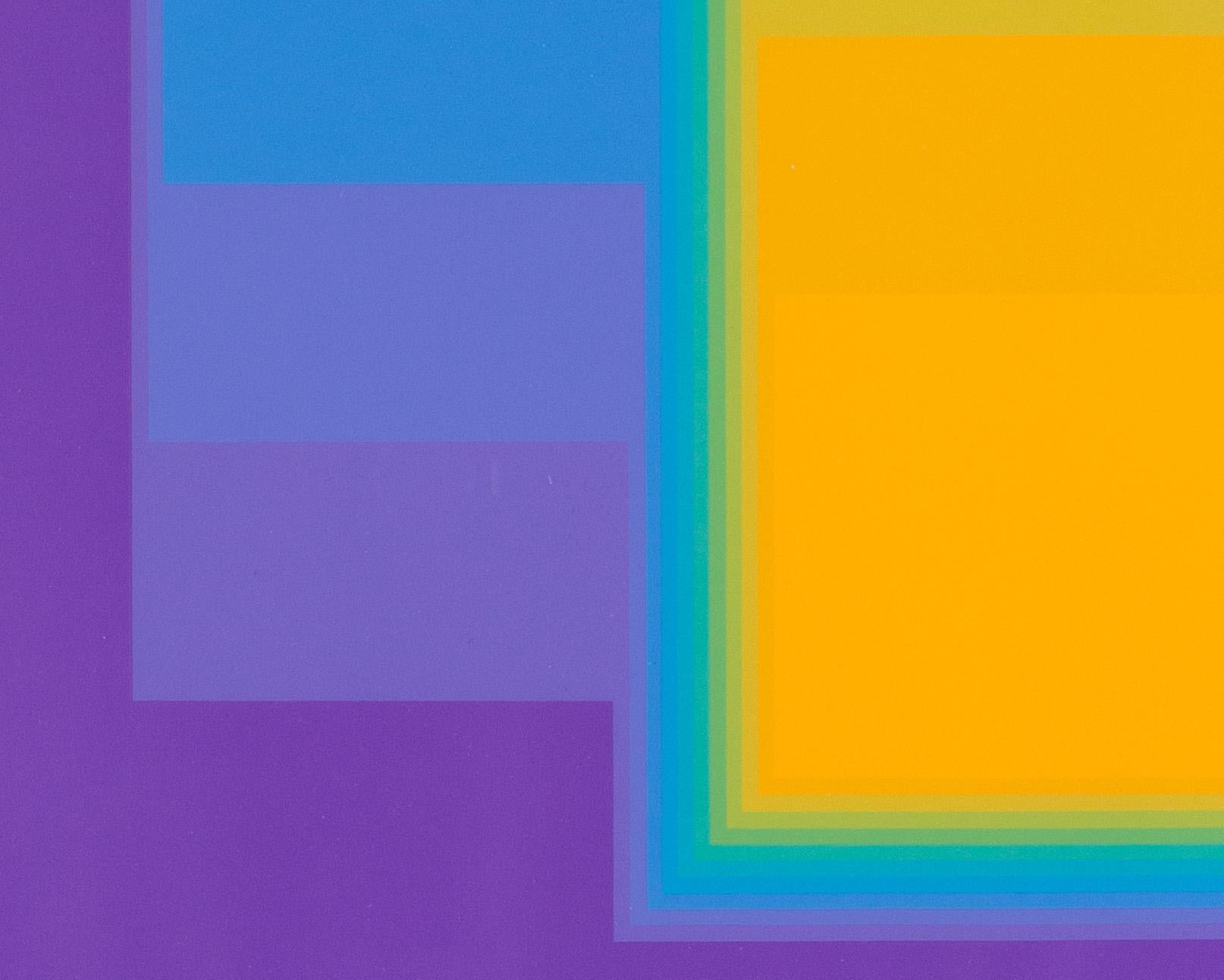 1973 screen print by Karl Gerstner 'Homage to the square' 2