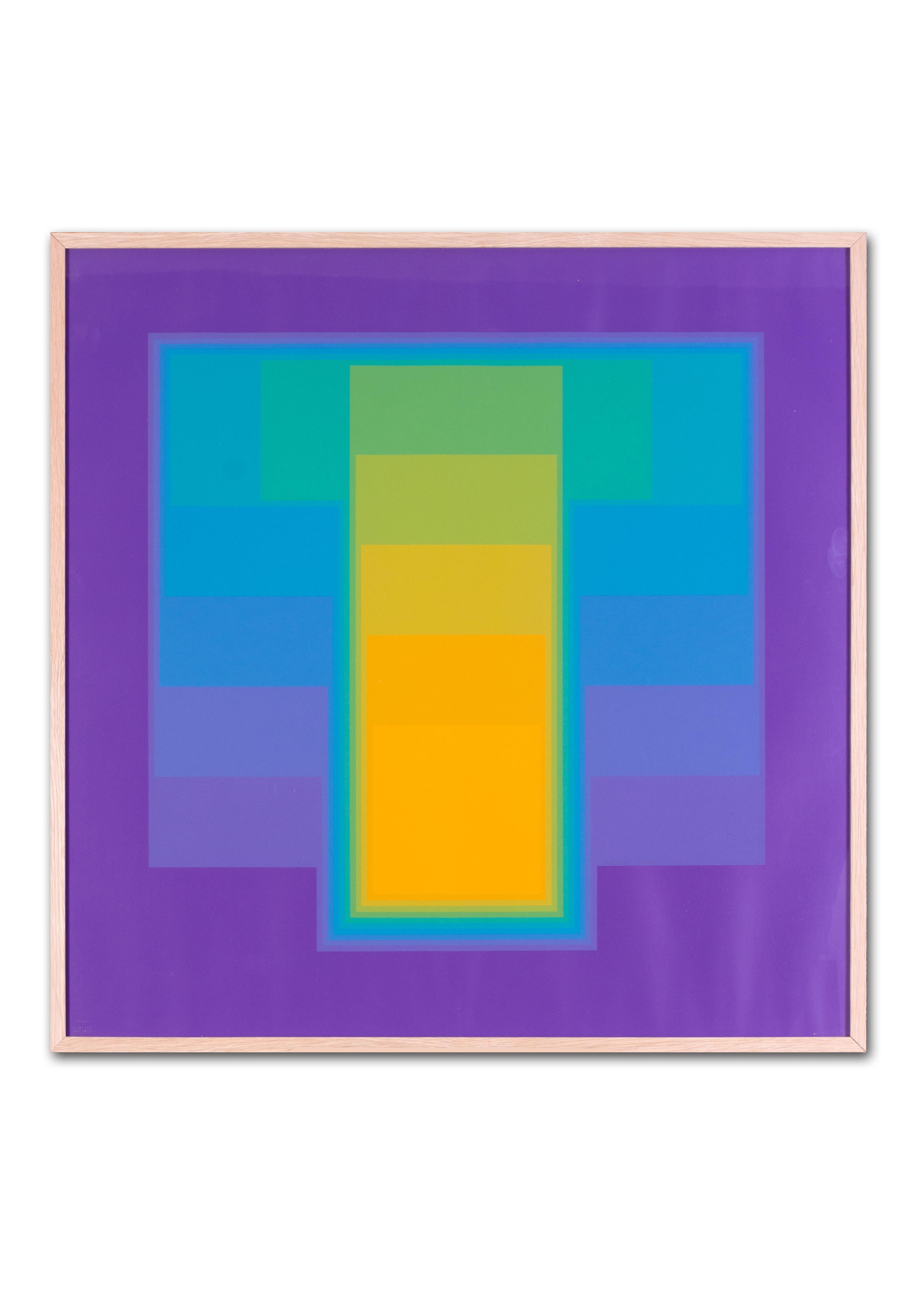 1973 screen print by Karl Gerstner 'Homage to the square' 3