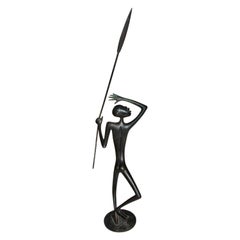 Vintage Karl Hagenauer 15.5" Bronze Spear Carrier 1930's