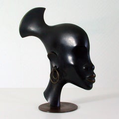 Karl Hagenauer Bronze Sculpture Head of an African Woman, 1930s