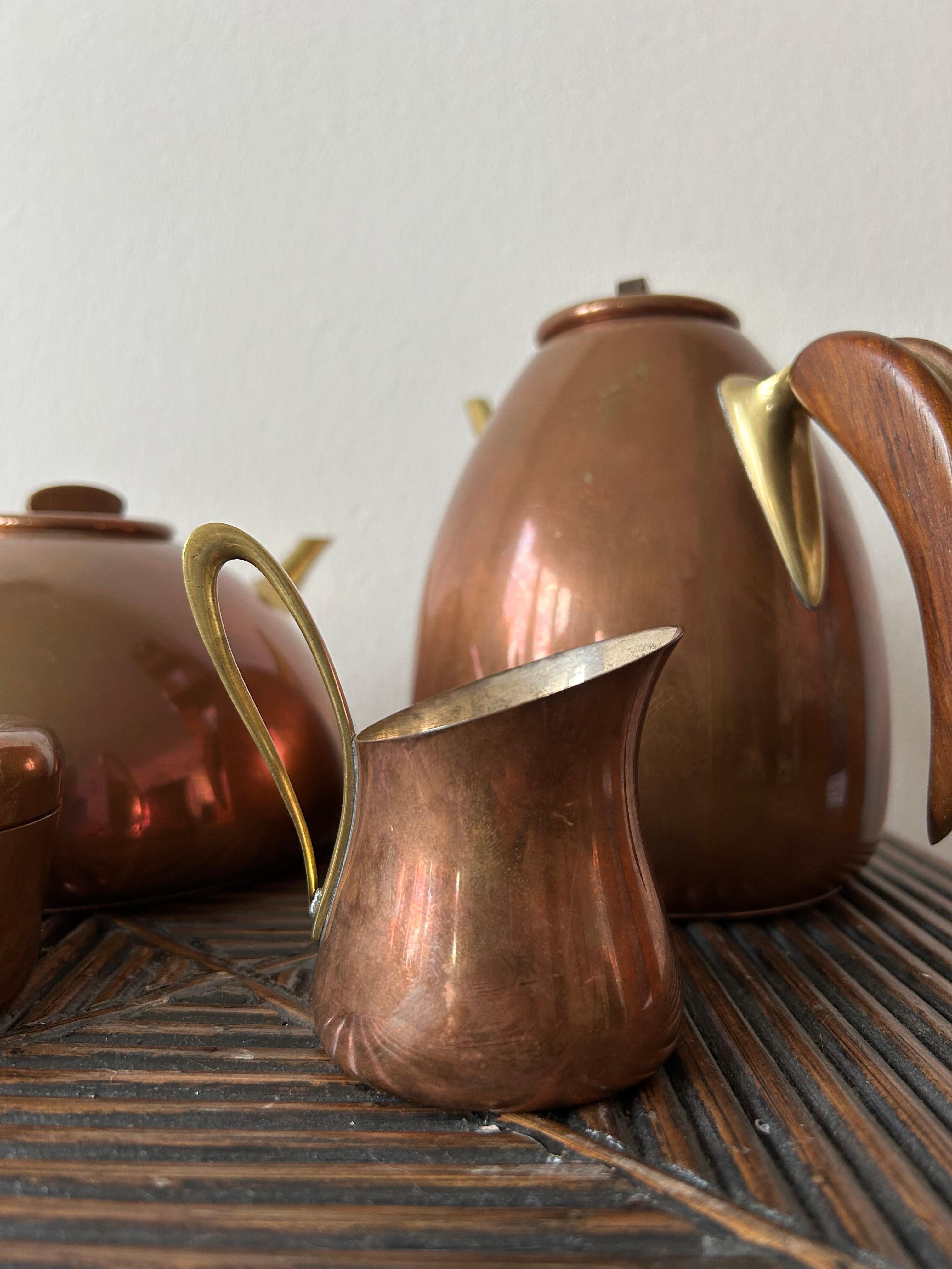 Karl Hagenauer Coffe and Tea set by Illums Bolighus 1960’s 7