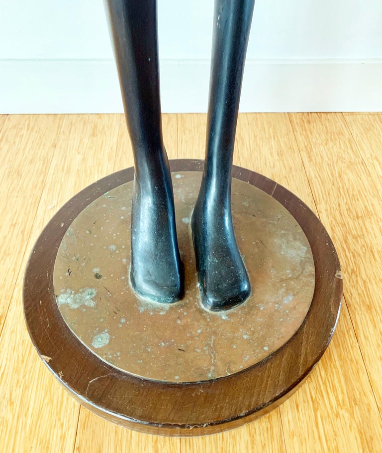 Life size "Giraffe" Female Sculpture, in the style of Karl Hagenauer