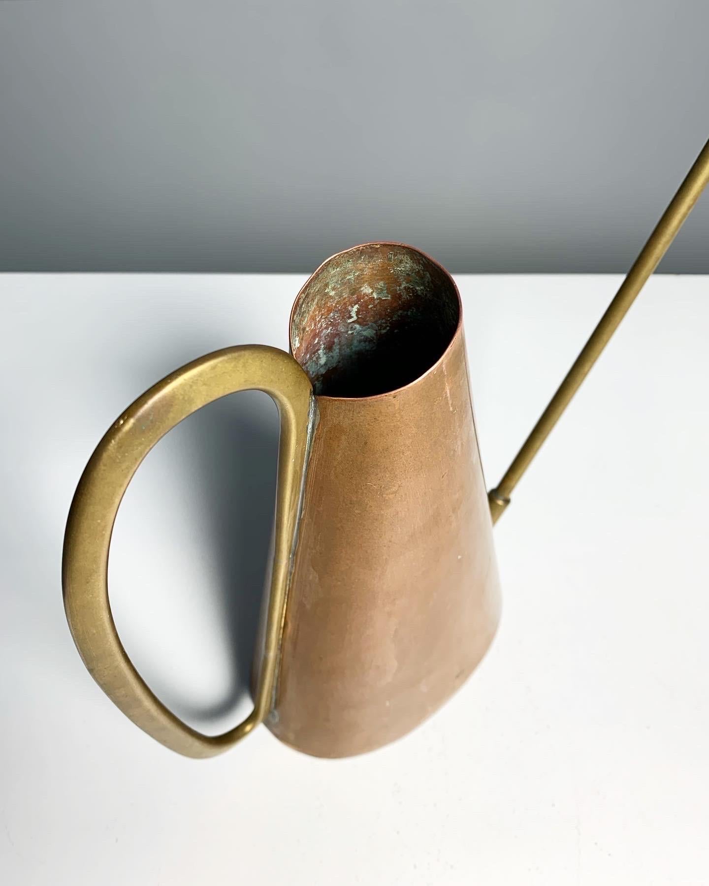 Hand-Crafted Karl Hagenauer Watering Can Copper & Brass, Vienna 1950s