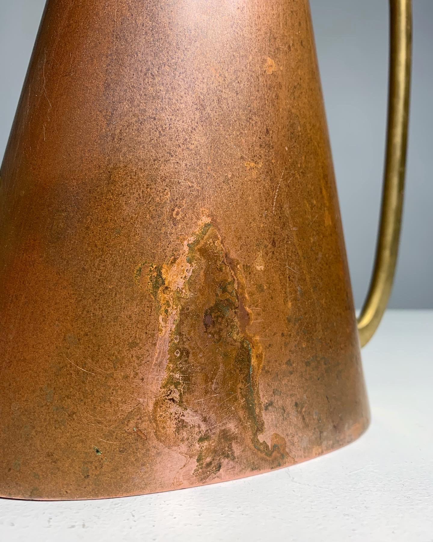 Karl Hagenauer Watering Can Copper & Brass, Vienna 1950s 1