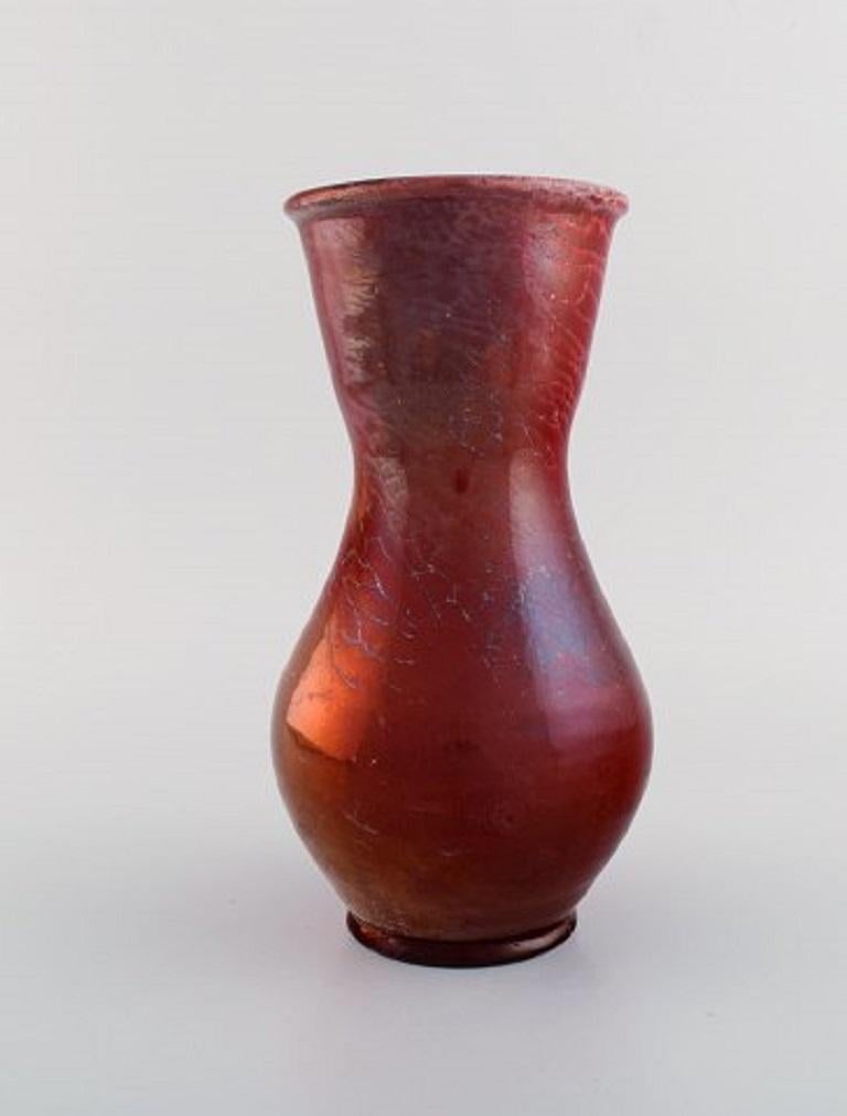 Antike Vase aus glasierter Keramik von Karl Hansen Reistrup für Khler, 1890er Jahre (Art nouveau) im Angebot